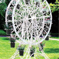 Ferris Wheel Flower Stand (Large) - Outdoor Pots And Planters