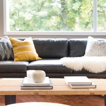 West Elm Brooklyn Sofa in Licorice Leather