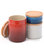 Le Creuset Patriotic Color Stoneware 3 Piece Canister with Wooden Lid Set