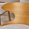 GDF Studio Truda Mid Century Modern Fabric Barstools, Set of 2, Light Beige/Natural
