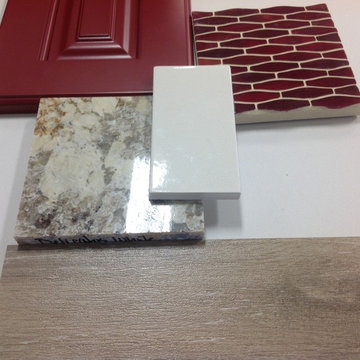 red retro kitchen