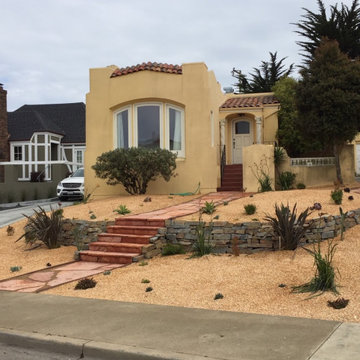 Before and After Sustainable Landscape Design: photo taken just aftter completio