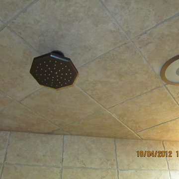 Transitional Master Bathroom and walk-in closet