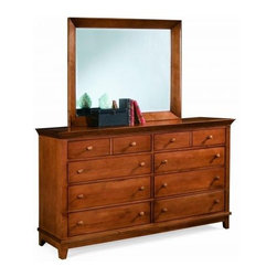 American Drew 181-130C Triple Dresser- Cherry Sterling Pointe - Dressers