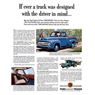 1953 Ford Trucks Promotional Advertising Poster 