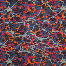 Clueit Webb Interiors Printed Fabric Collection - Estuary Ocean - Curtain Fabric