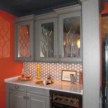 Large leaded glass windows