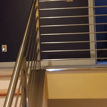 Staircases- Solid bar railing