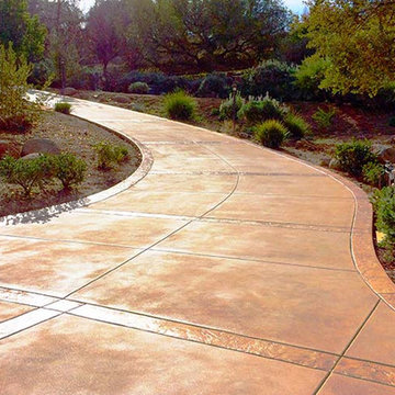 Stamped and Stained Driveway