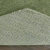 Hand Knotted Loom Wool Area Rug Solid Green, [Octagon] 10'x10'