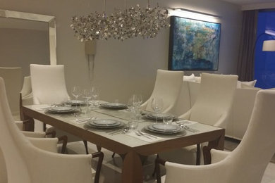 Example of a dining room design in Miami