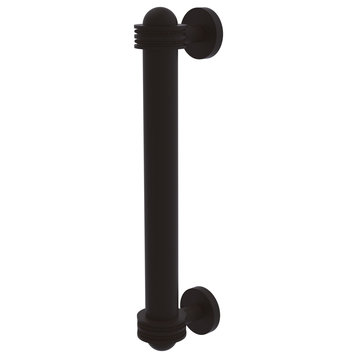 8" Door Pull With Dotted Accents, Oil Rubbed Bronze