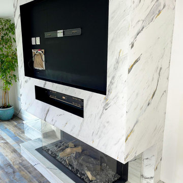 Polished Plaster_Marble effect_Fireplace Surround