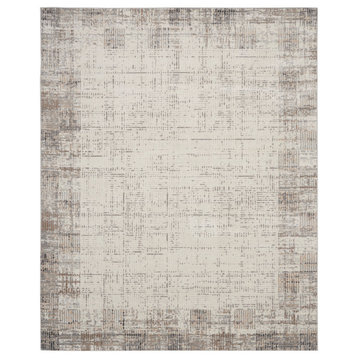 Nourison Elation 10' x 14' Ivory Grey Modern Indoor Area Rug