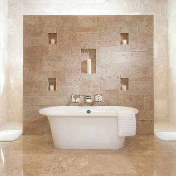 Minimalist Candle Wall Bathroom