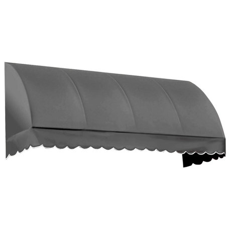 Awntech 3' Savannah Acrylic Fabric Fixed Awning, Gray
