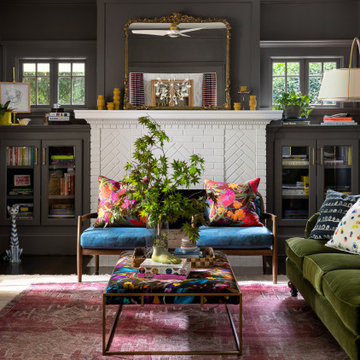 A Moody Historical Home with Pops of Neon in Atlanta