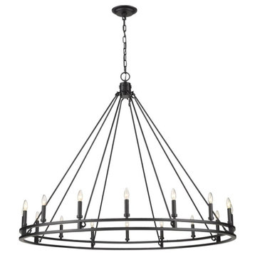 16 Light Chandelier in Crystal Style - 60.25 Inches Wide by 49.25 Inches High