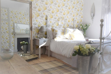 Inspiration for a farmhouse bedroom remodel in Other