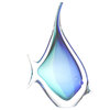 Murano Glass Design Crystal Tropical Fish Aqua Blue