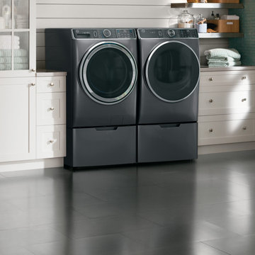 GE - Diamond Gray Washer & Dryer Set