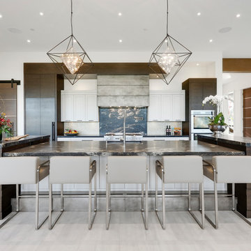 Kitchen Island with Pendant Lighting