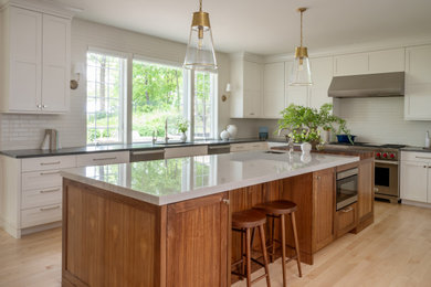 Kitchen - modern kitchen idea in New York