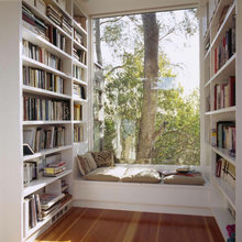 Basement - window seat/library room