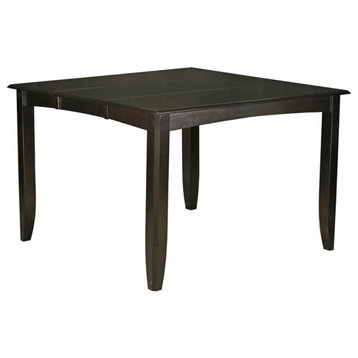 East West Furniture Fairwind 54" Square Wood Dining Table in Cappuccino
