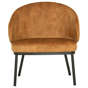 Echo Lounge Chair Black Nono Tapenade Gold, Gold