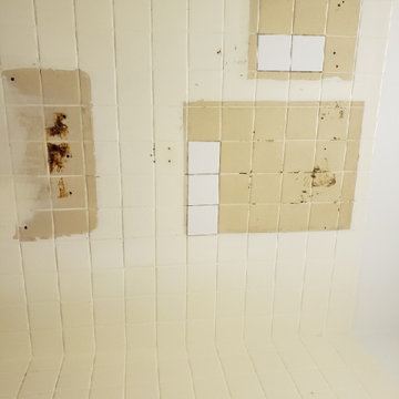 Commercial bathroom tile refinishing