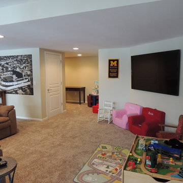 Brown Finished basement