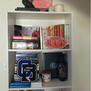 Home Office Refresh with Custom Bookshelf Styling