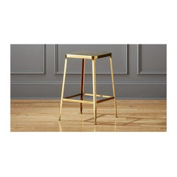 flint gold 24" counter stool | CB2 - Bar Stools And Counter Stools