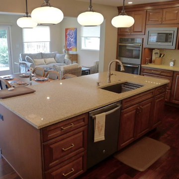 Spacious kitchen with room to entertain.