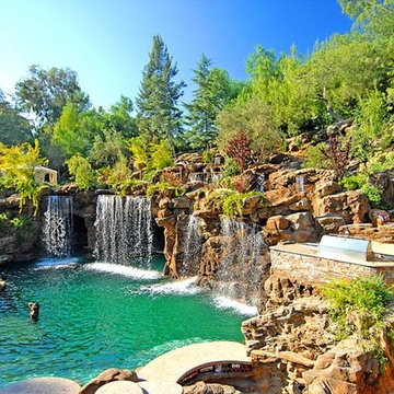 Naturalistic Pools with Grotto