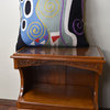 Klimt Blue Cushion Cover Marine Chair Pillows Hand Embroidered Wool 18x18