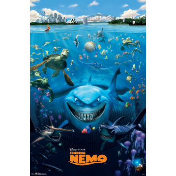 Finding Nemo Cast Poster, Premium Unframed