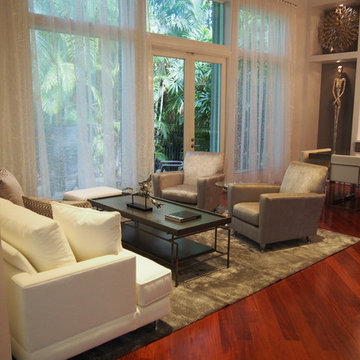 Modern Rustic Living Room & Dining Room