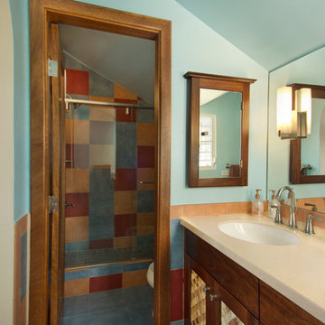 Colorful bathroom