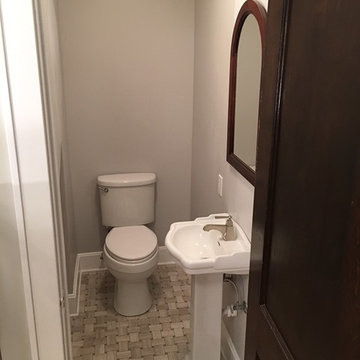 Small Closet converted into Powder Room