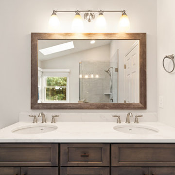 Warm Toned Bathroom Remodel