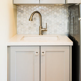 Utility room in Salt Lake City with terrazzo worktops.