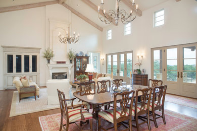 Elegant dining room photo in Austin