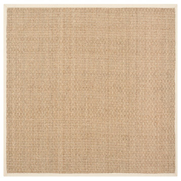 Safavieh Natural Fiber Collection NF114 Rug, Natural/Beige, 4' X 4'