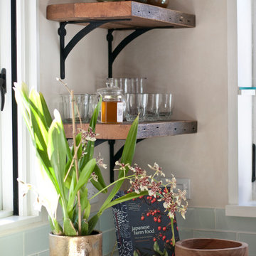 Reclaimed Floating Shelving by Jennifer Ashton, Allied ASID