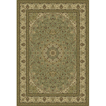 Dynamic Rugs Ancient Garden 57119-7969 Rug 2'2"x11' Olive Rug