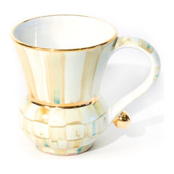 Parchment Check Mug | MacKenzie-Childs - Mugs