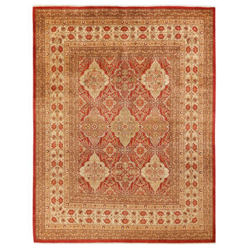 Logan, One-of-a-Kind Hand-Knotted Area Rug Orange, 8'2"x10'6"