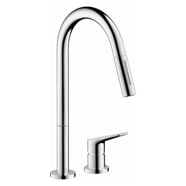Axor Citterio Pull-Down Kitchen Faucet With High-Arc Spout, Chrome